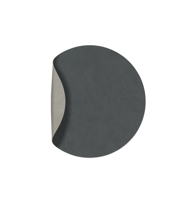 Lind DNA - Tovaglietta Double Circle Nupo Anthracite/Nupo Light Grey 30 cm