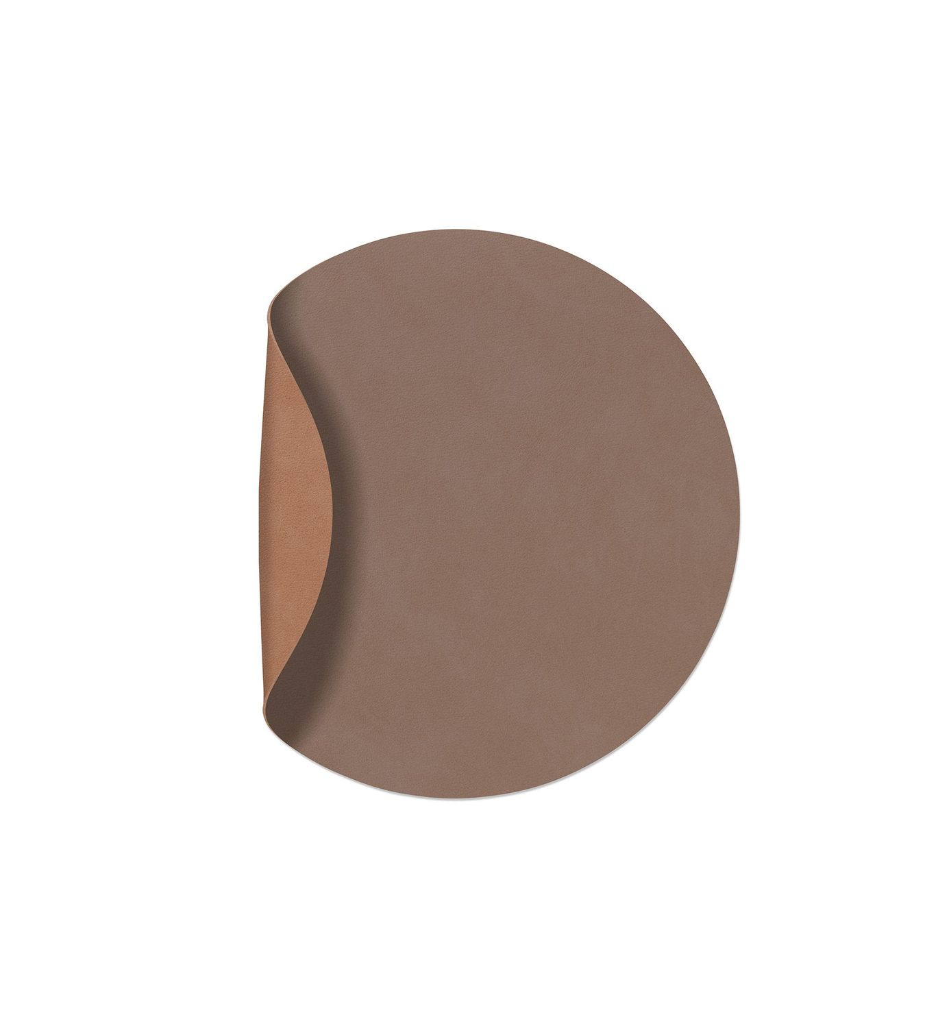 Lind DNA - Double-Sided Placemat Double Circle Nupo Truffle/Nupo Old Rose 30 cm