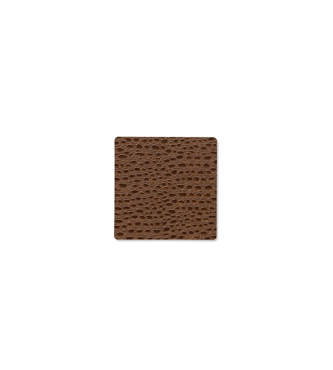 Lind DNA - Sottobicchiere Lace Square Brown 10x10 cm