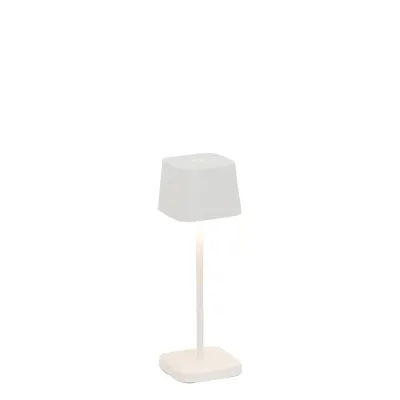 Lampada da tavolo 20 x 6,7 cm Ofelia Mini Bianco - Zafferano