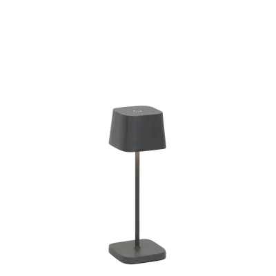 Lampada da tavolo 20 x 6,7 cm Ofelia Mini Grigio Scuro - Zafferano