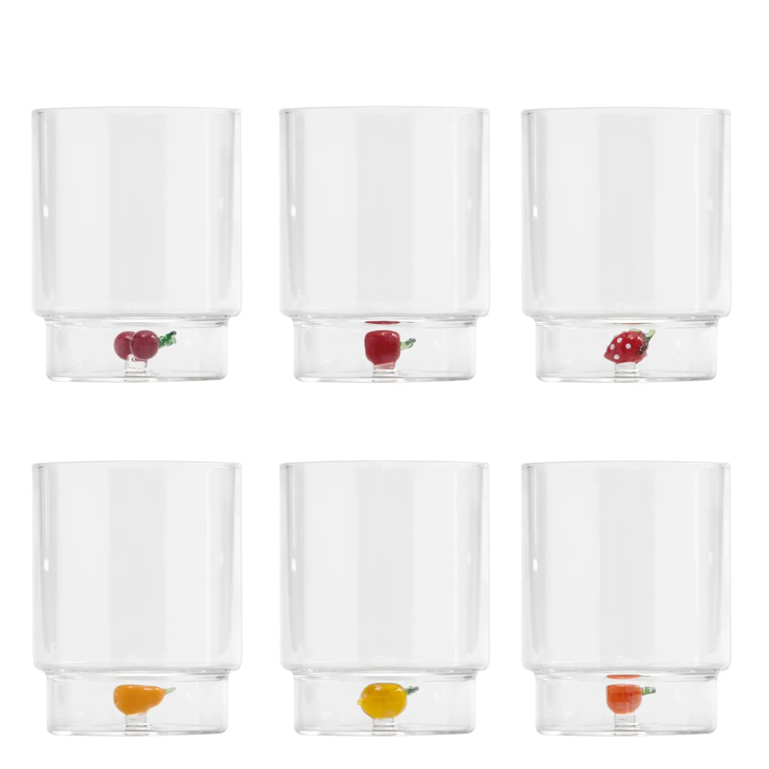 Tumbler 6 pezzi 35 cl Teca Frutta - Zafferano