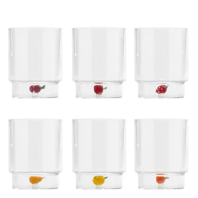 Tumbler 6 pezzi 35 cl Teca Frutta - Zafferano