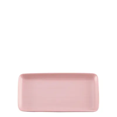 Piatto rettangolare 12,5 x 23 cm Levante Rosa - Zafferano