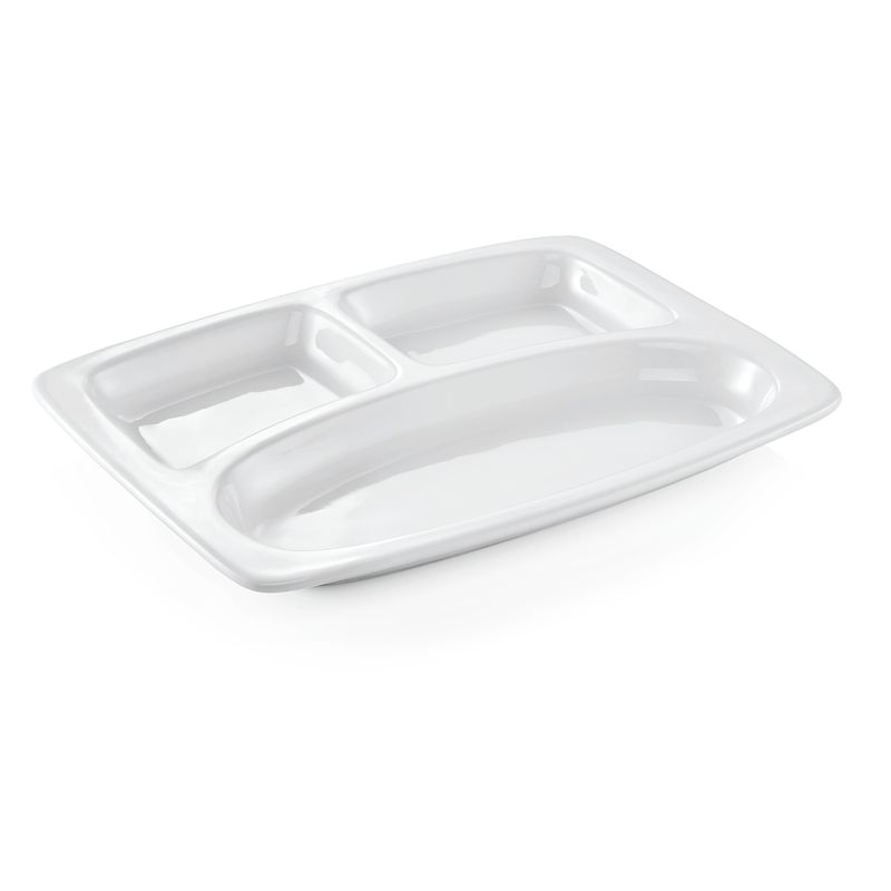 Tirolix - Vassoio con scomparti 31 x 23 cm Italia White