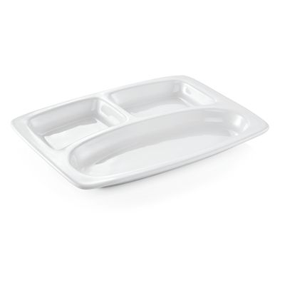 Tirolix - Vassoio con scomparti 31 x 23 cm Italia White