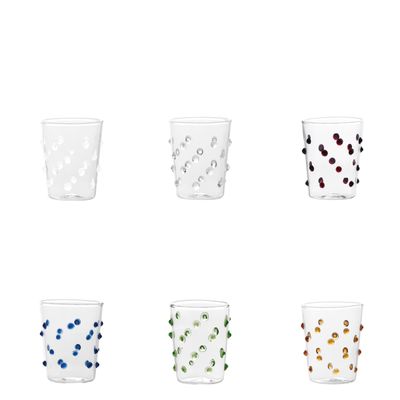 Tumbler Junior 6 pezzi 9,5 cl Party Trasparente - Zafferano