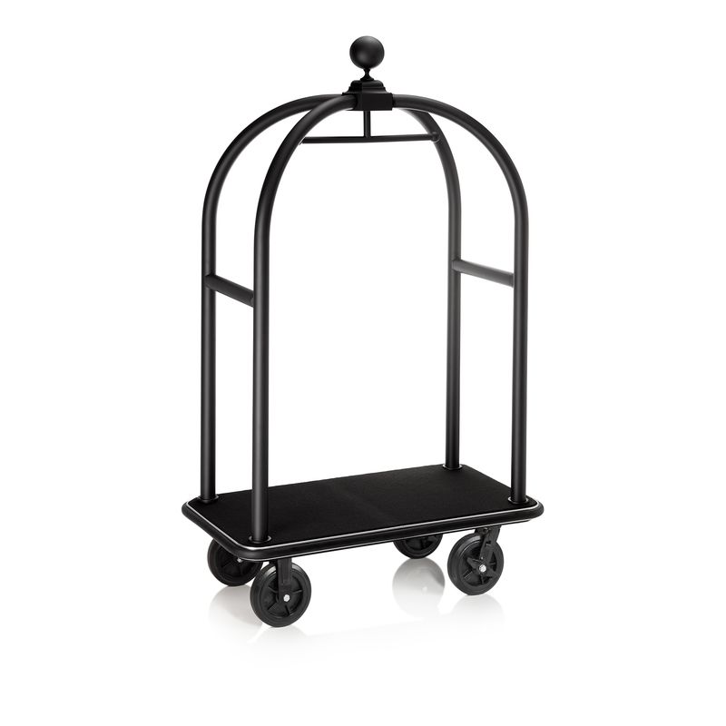 Tirolix - Carrello portabagagli 112 x 60 x 190 cm Nero Drift
