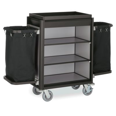 Tirolix - Carrello da servizio 155 x 55 x 116 cm Nero Isabella