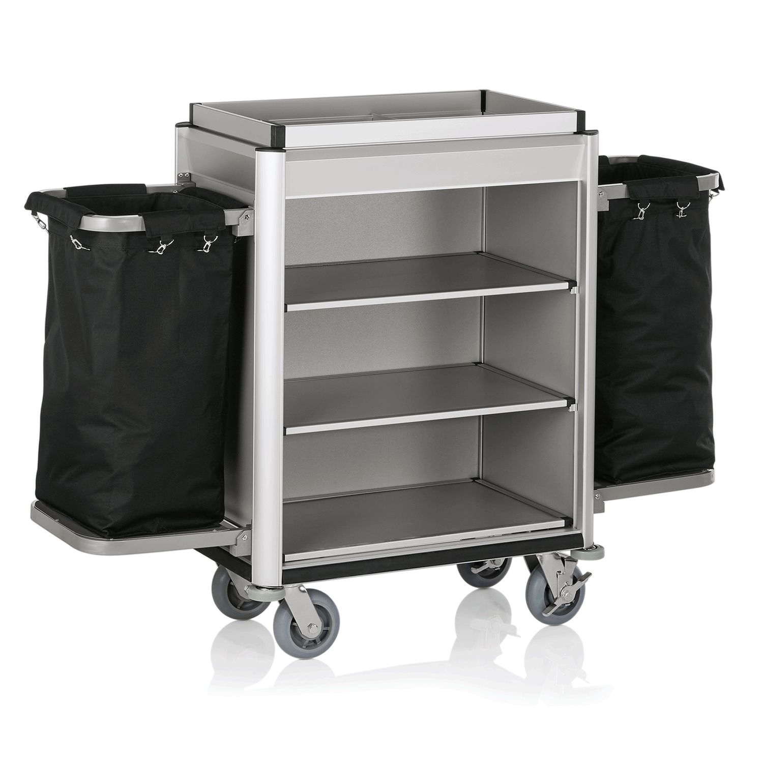 Tirolix - Carrello da servizio 155 x 55 x 116 cm Grigio Isabella