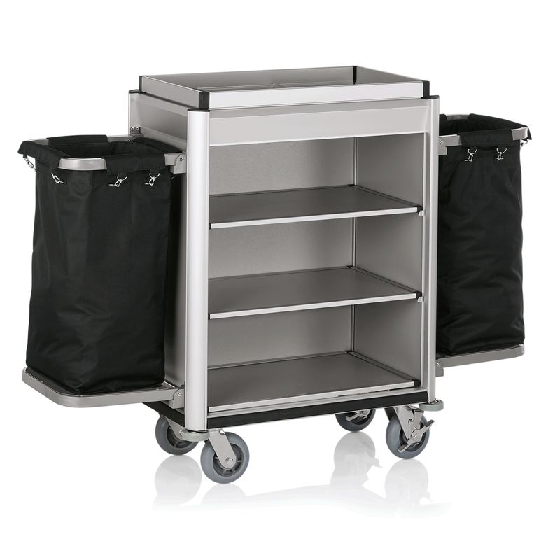Tirolix - Carrello da servizio 155 x 55 x 116 cm Grigio Isabella