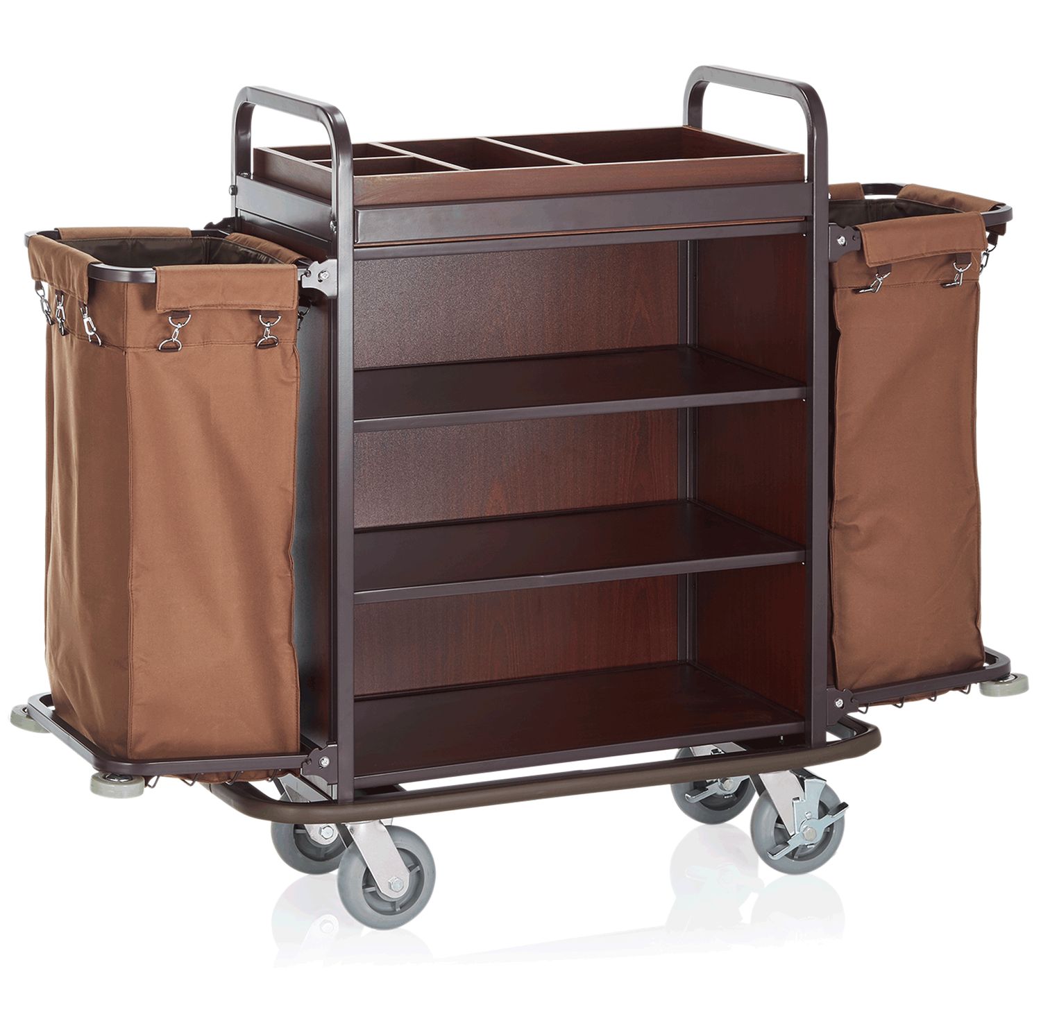 Tirolix - Cleaning Cart for Rooms 146 x 50 x 120 cm Brown