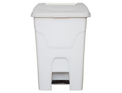 Pattumiera con pedale 80 l Bianco - Stil Casa