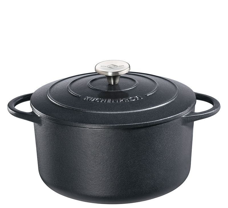 Küchenprofi - Casseruola rotonda 24 cm nero