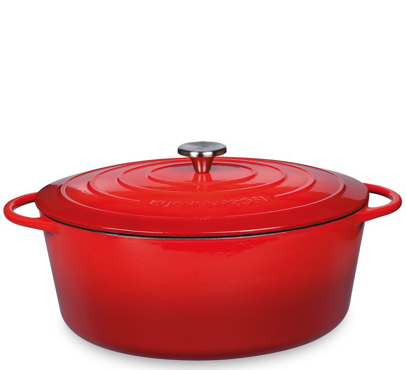 Küchenprofi - Casseruola ovale 33 cm rosso