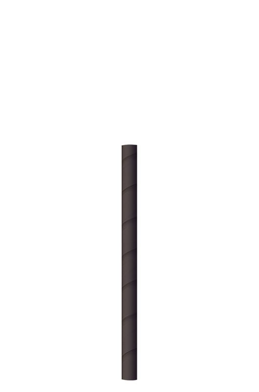 Byo - Cannuccia nera in carta 15 cm