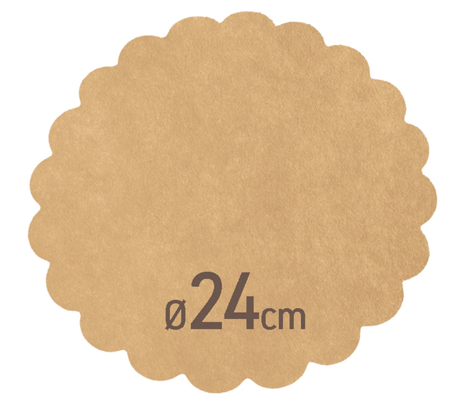 Byo - Round Frying Card in Straw 80 gms 24 cm