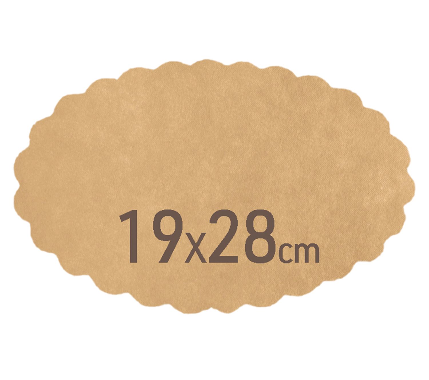 Byo - Carta fritto ovale in paglia 80 gms 19 x 28 cm