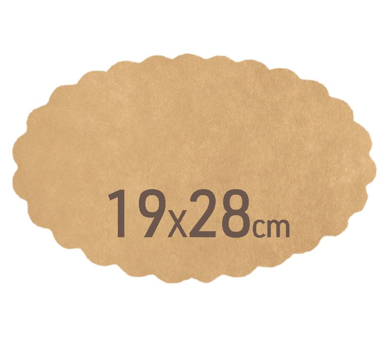 Byo - Carta fritto ovale in paglia 80 gms 19 x 28 cm
