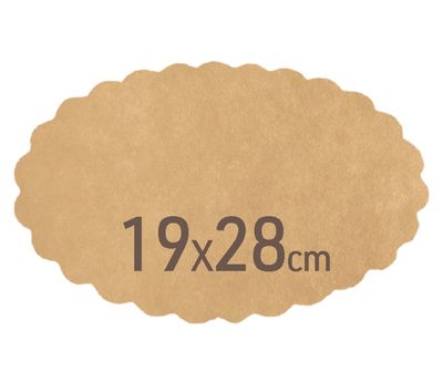 Byo - Carta fritto ovale in paglia 80 gms 19 x 28 cm