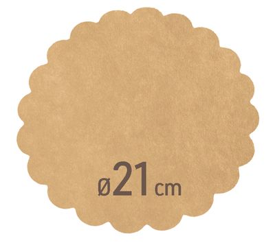 Byo - Carta fritto tonda in paglia 80 gms 21 cm