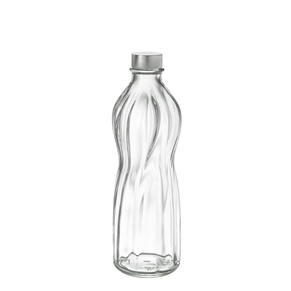 0.75 lt Aqua bottle Bormioli Rocco clear glass with airtight cap for horeca use
