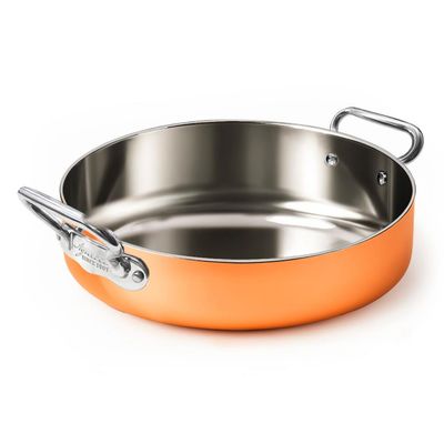 Agnelli - Tegame 2 Manici 32 cm Copper 4 Induzione