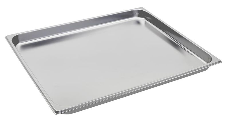 Teglia 2/1 65 x 53 cm h 2 cm Gastronorm Inox - Inoxmacel