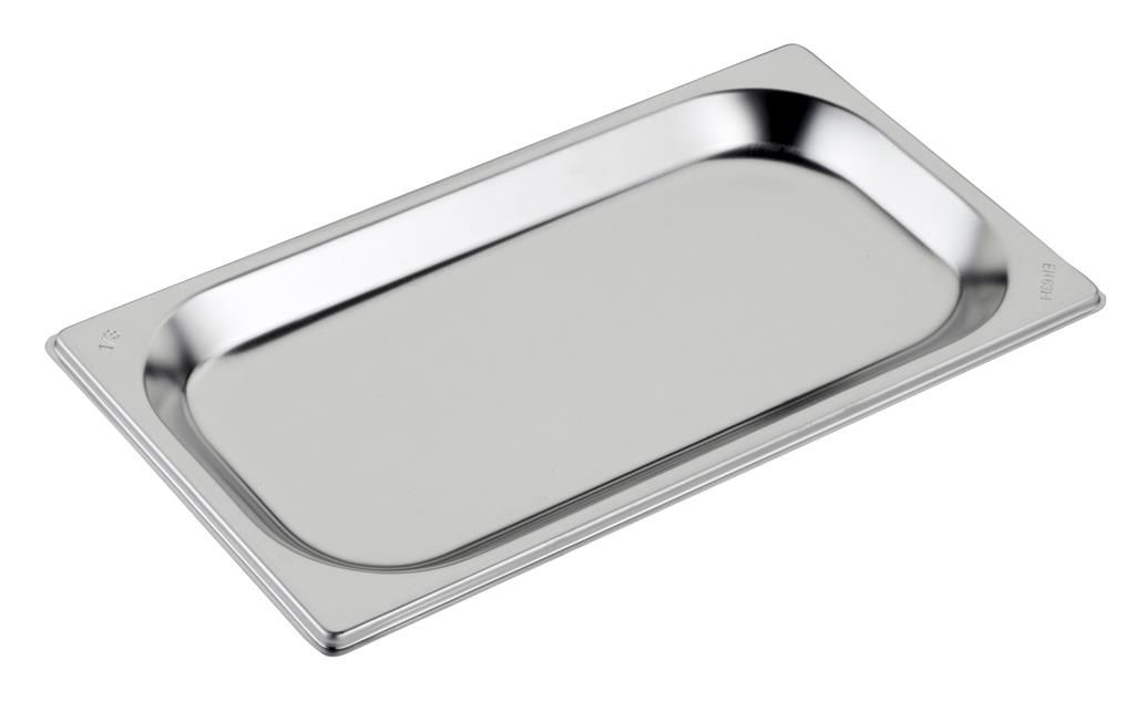 Teglia 1/3 32,5 x 17,5 cm h 2 cm Gastronorm Inox - Inoxmacel