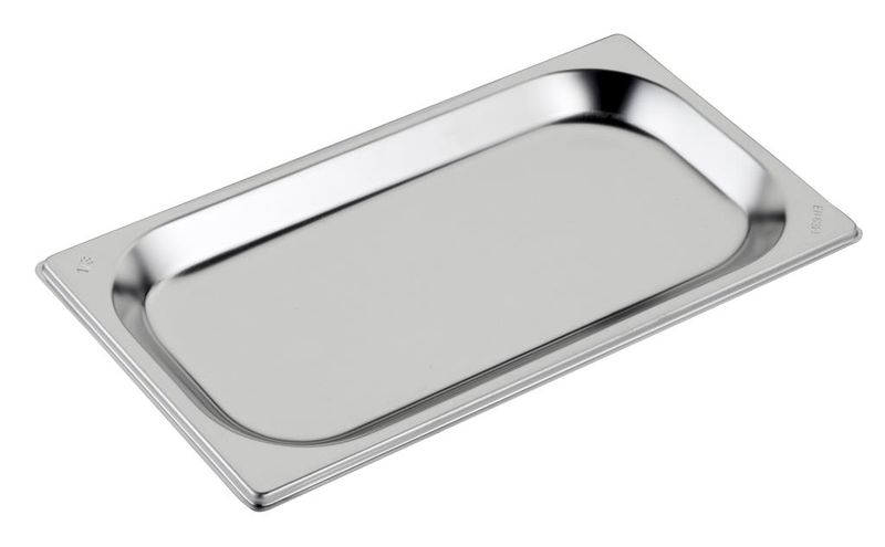 Teglia 1/3 32,5 x 17,5 cm h 2 cm Gastronorm Inox - Inoxmacel