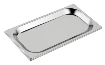 Teglia 1/3 32,5 x 17,5 cm h 2 cm Gastronorm Inox - Inoxmacel