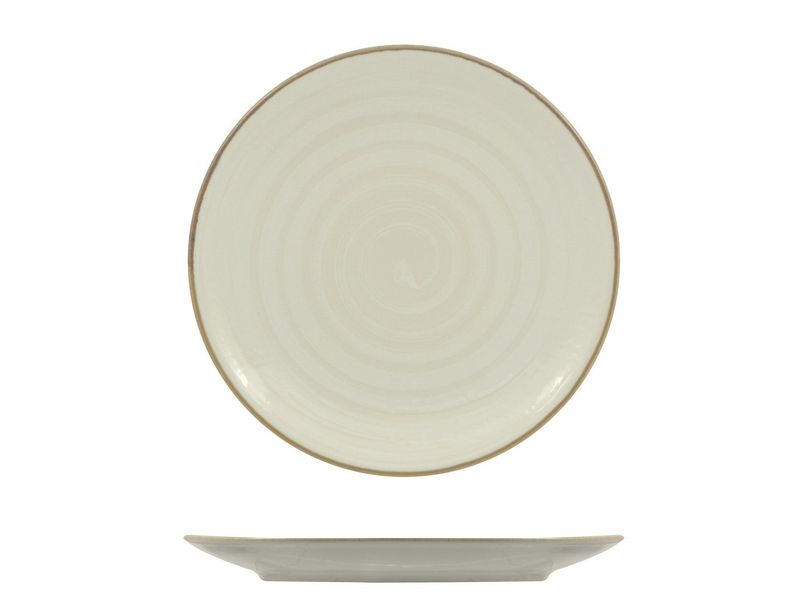 Saturnia - Piatto frutta 21 cm Vortex Bianco