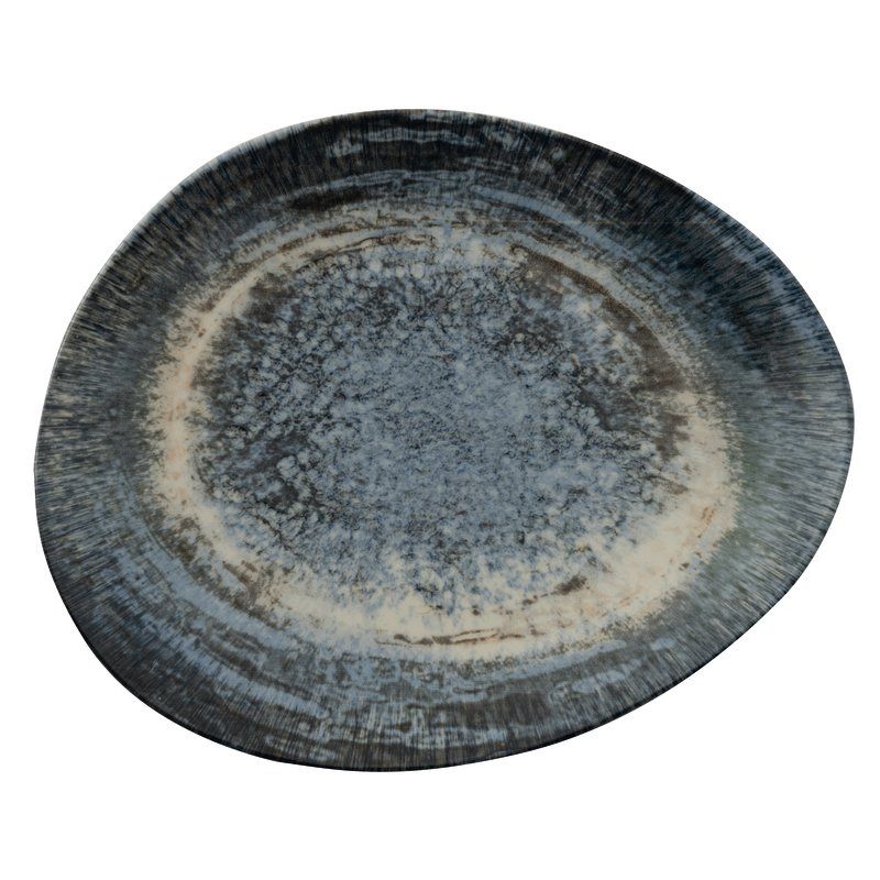 Arthur Krupp - Oval flat plate 31 x 26 cm Galaxy Neptune