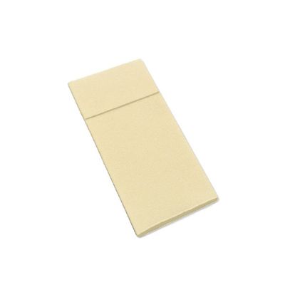 Tovagliolo Caramel Airlaid, piegato Tasca portaposate 40x32 cm