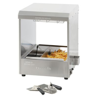 Casselin - Double heating pass-through potato chip warmer S