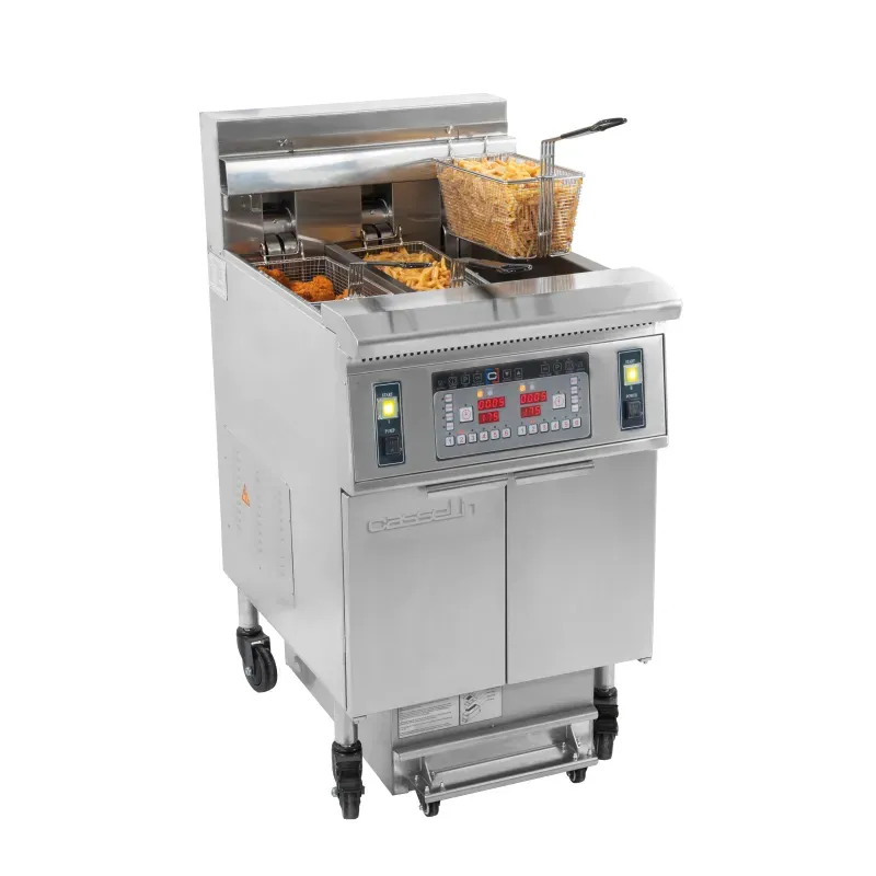 Casselin - Electric Fryer with Oil Filtering System 12 + 22 l 8.5+17kW
