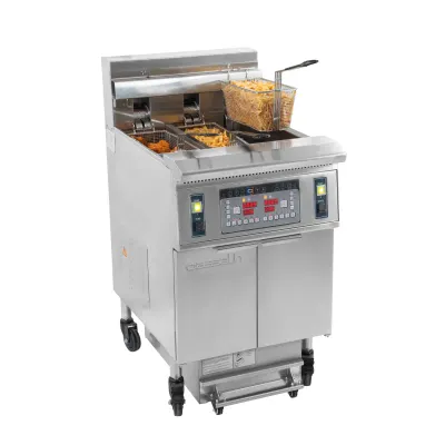 Casselin - Friggitrice elettrica con sistema di filtraggio olio 12 + 22 l 8,5+17kW