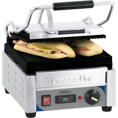 Casselin - Premium small ridged sandwich maker with timer