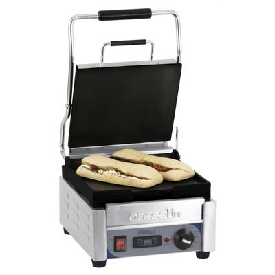Casselin - Piastra panini Premium small liscia-liscia con timer