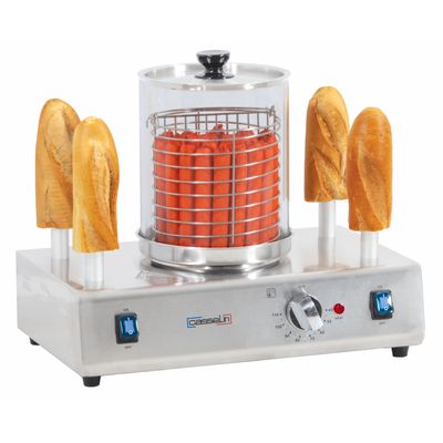 Casselin - Macchina per hot dog 4 punzoni riscaldanti