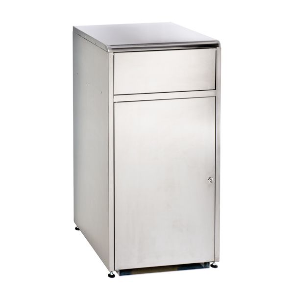 Medial stainless steel flip‑lid cabinet for professional horeca use

