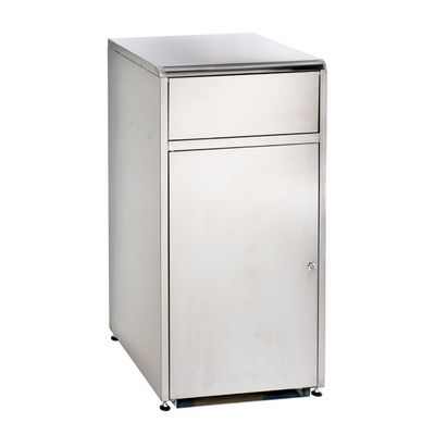 Medial stainless steel flip‑lid cabinet for professional horeca use

