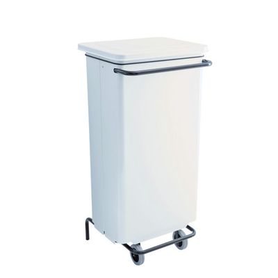Contenitore mobile Medial Conticolor 110 L bianco frontale asportabile elastico sacco ruote gomma HACCP horeca
