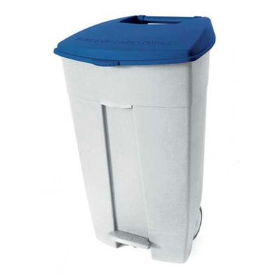 Contiplast Medial 120l portarifiuti polipropilene pedale coperchio blu horeca

