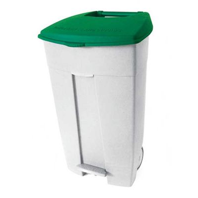 Contiplast Medial 120 l portarifiuti polipropilene pedale coperchio verde horeca

