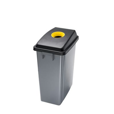 Gettacarte Office 60 plastica giallo con foro e maniglie integrate per horeca

