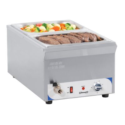 Casselin - Bagnomaria con rubinetto di scarico GN 1/1 - 150 mm