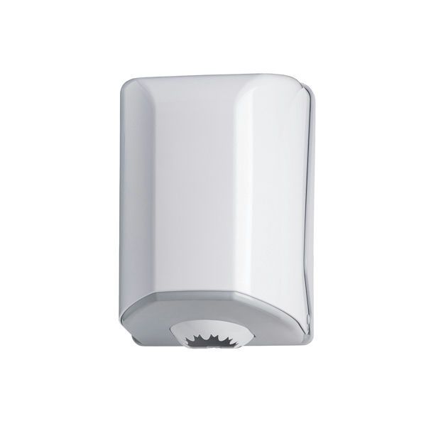 Wave distributore carta centrale ABS bianco base grigia per uso horeca

