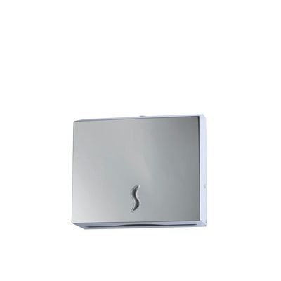 Dispenser Brinox inox AISI 304 per 200 fogli carta piegata a C e Z con serratura antivandalo.

