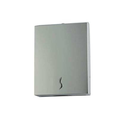 Dispenser Brinox inox AISI 304 per 400 fogli carta piegata a C e Z con serratura antivandalo.


